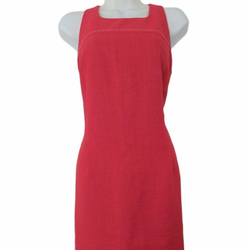 Jolibel Red sleeveless Sheath Dress Size 6P